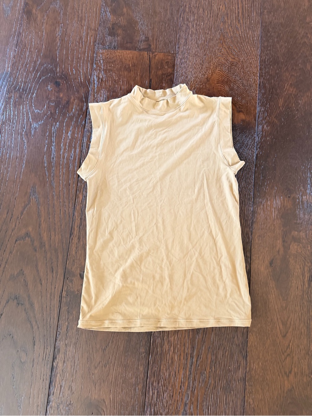 Sleeveless Mock Neck Women's Top in army green